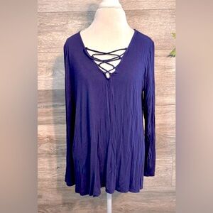 Old Navy Long Sleeve Top w/ Crisscross Detail
